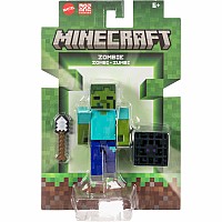 Minecraft Zombie Action Figure & Accessories Set