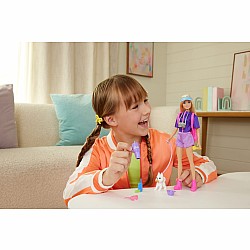 Barbie Signature “Malibu” Outdoor Adventures Fashion Doll with 10+ Camping-Themed Accessories Including Pet