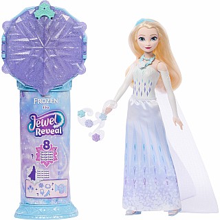 Disney Frozen Jewel Reveal Elsa Fashion Doll w/ 8 Surprises Including Gem Box & 10 Accessories