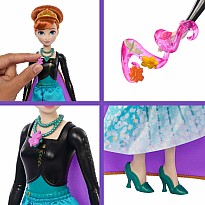 Disney Frozen Jewel Reveal Anna Fashion Doll w/ 8 Surprises Including Gem Box & 10 Accessories