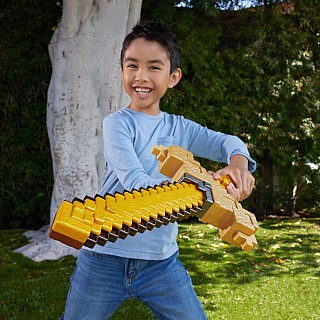 Minecraft Click & Switch Sword & Pick-Axe, Transforming Kid-Sized 2-in-1 Toy for Role-Play & Costumes