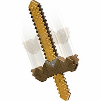 Minecraft Click & Switch Sword & Pick-Axe, Transforming Kid-Sized 2-in-1 Toy for Role-Play & Costumes