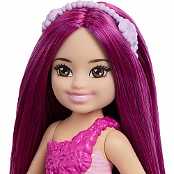 Barbie Chelsea Mermaid Small Doll with Pink Hair & Removable Hair Accessory, 6-inch Toy
