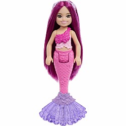 Barbie Chelsea Mermaid Small Doll with Pink Hair & Removable Hair Accessory, 6-inch Toy