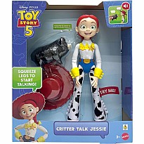 Disney Pixar Disney and Pixar Toy Story 5 Critter Talk Jessie, 12 Inch Action Figure Toy & JD Pig, 35 Sounds