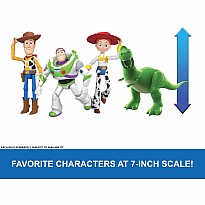 Mattel Disney and Pixar Toy Story Action Figures 7 Inch Playscale, Favorite Characters 8+ Posable Joints