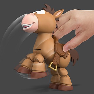 Disney Pixar Disney and Pixar Toy Story Lil Partner Bullseye Posing Horse Figure with Sounds