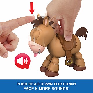 Disney Pixar Disney and Pixar Toy Story Lil Partner Bullseye Posing Horse Figure with Sounds
