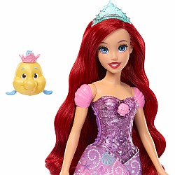 Disney Princess Ariel Human to Mermaid Transforming Fashion Doll with Flounder & 2 Accessories