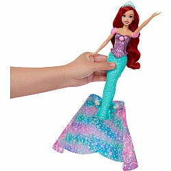 Disney Princess Ariel Human to Mermaid Transforming Fashion Doll with Flounder & 2 Accessories