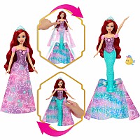 Disney Princess Ariel Human to Mermaid Transforming Fashion Doll with Flounder