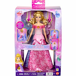 Disney Princess Pink to Blue Dress Aurora Fashion Doll with Transforming Dress & Lights