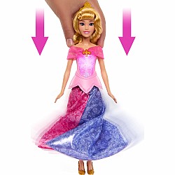 Disney Princess Pink to Blue Dress Aurora Fashion Doll with Transforming Dress & Lights