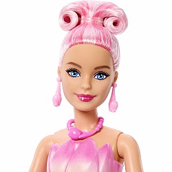Barbie Petal Pop Scented Fashion Doll with Pink Tulip Dress, Reveal Accessories like Bunny & More