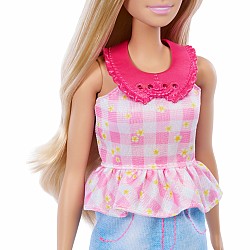 Barbie EASY TO DRESS Doll Featuring Easy to Dress, Snap on Fashions, Fashion Dolls with Brushable Blonde Hair