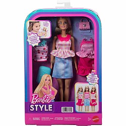 Barbie EASY TO DRESS Doll Featuring Easy to Dress, Snap on Fashions, Fashion Dolls with Brushable Blonde Hair