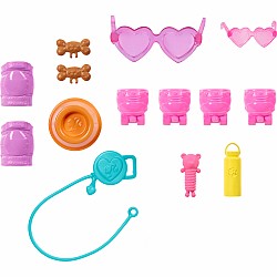 Barbie Pets Skate and Run Pup Blonde Doll with Puppy, Skates, and Accessories
