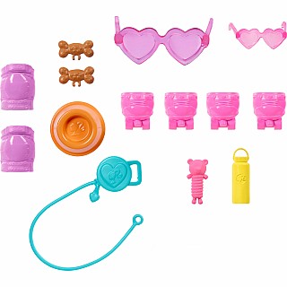 Barbie Pets Skate and Run Pup Blonde Doll with Puppy, Skates, and Accessories