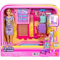 Barbie ‘Malibu’ Travel Doll, Baggage Claim Playset & Accessories