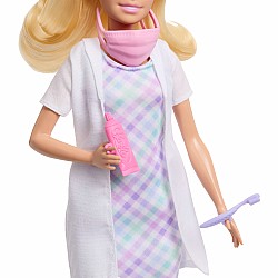 Barbie Careers Dentist Playset with Blonde Fashion Doll, Small Doll, Examination Chair & Accessories