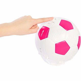 Barbie Team Roll and Reveal Soccer Player Doll and Accessories with Brunette Fashion Doll, 8 Surprises & Soccer Ball Encasement