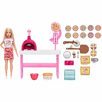 Barbie Pizza Shop Playset with Blonde Doll
