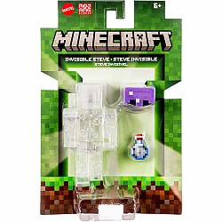 Minecraft Invisible Steve Action Figure & Accessories Set