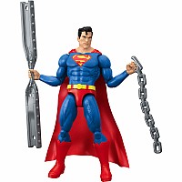 DC Comics DC Premier 6.5 Inch Superman Action Figure Series 2, 22 Articulations & Cape, Battle Armor
