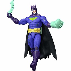 DC Comics DC Premier 6.5 Inch Jokerized Batman Action Figure Series 2, 22 Articulations & Cape