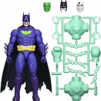 DC Comics DC Premier 6.5 Inch Jokerized Batman Action Figure Series 2, 22 Articulations & Cape