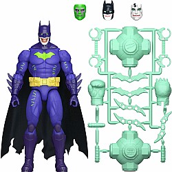 DC Comics DC Premier 6.5 Inch Jokerized Batman Action Figure Series 2, 22 Articulations & Cape