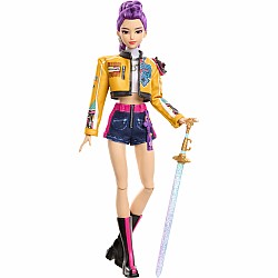 Mattel KPop Demon Hunters HUNTR/X Rumi Fashion Doll in Removable Look with Themed Movie Accessories