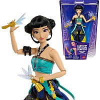 Mattel KPop Demon Hunters HUNTR/X Zoey Fashion Doll in Removable Look with Themed Movie Accessories