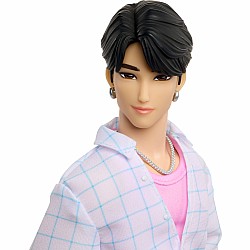 Mattel KPop Demon Hunters Saja Boys Jinu Fashion Doll in “Soda Pop” Look with Themed Movie Accessories