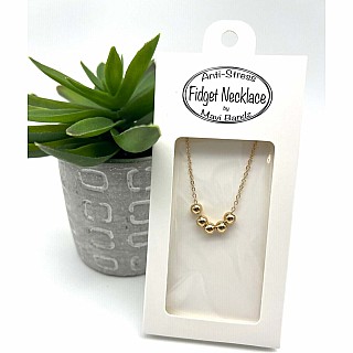 Fidget Gold Ball Necklace (assorted)