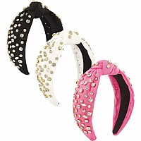 Rhinestone Knot Trio Headbands (assorted)