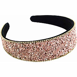 Pink Crystal Couture Headband