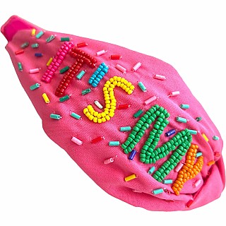 Beaded Birthday Headband (assorted)