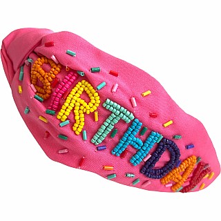 Beaded Birthday Headband (assorted)