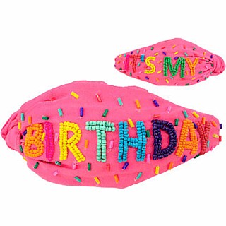 Beaded Birthday Headband (assorted)
