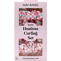 Check Satin Curling Set (assorted)