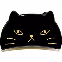 Black Cat Hair Claw Clip