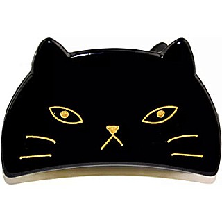 Black Cat Hair Claw Clip