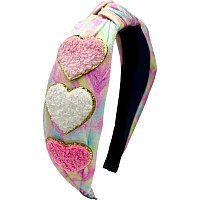 Varsity Heart Tie Dye Knot Headbands