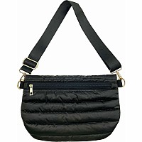 Black Crossbody Puffer