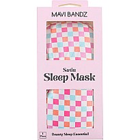 Checkered Satin Sleep Mask (assorted)