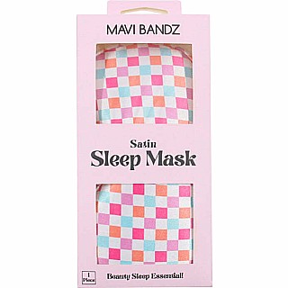 Checkered Satin Sleep Mask (assorted)