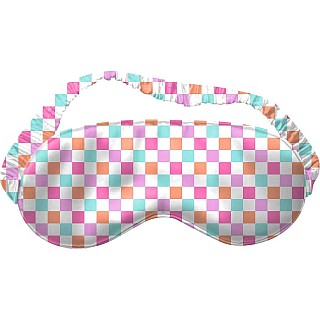 Checkered Satin Sleep Mask (assorted)
