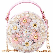 Flower Tweed Mini Purse (assorted)