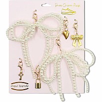 Pearl Bow Shoe Charms (assorted)
